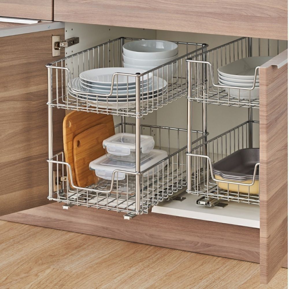 TRINITY | 2-Tier Sliding Drawer | Chrome New in box - Picture 2 of 4